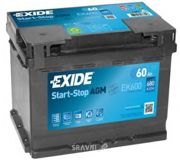 Акумуляторні батареї Автомобильный аккумулятор Exide EK600