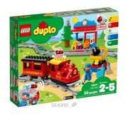 Конструктори дитячі Конструктор LEGO Duplo 10874 Town Поезд на паровой тяге