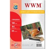 Фотопапір для принтерів Фотобумага WWM G180.50
