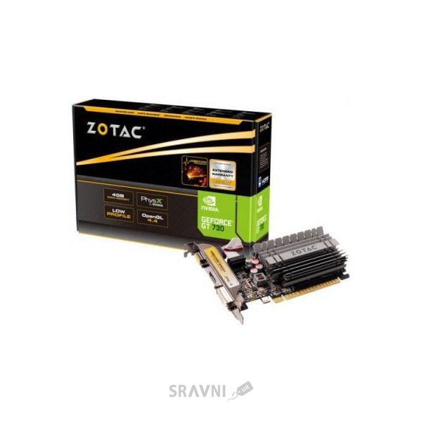 Відеокарти Видеокарта Zotac GeForce GT 730 4GB Zone Edition (ZT-71115-20L)