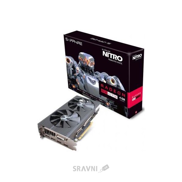 Відеокарти Видеокарта Sapphire Radeon RX 470 4G D5 OC NITRO (11256-10)